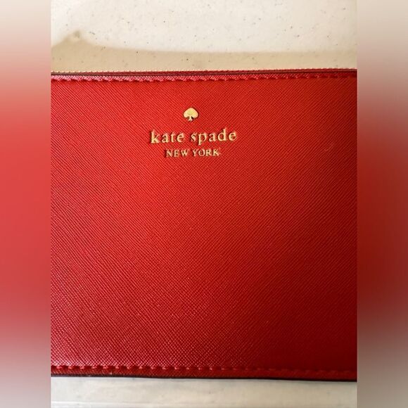 Kate Spade red wristlet - Picture 3 of 8